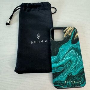 Burga iPhone 12 pro case emerald/gold 
Emerald Pool - Elegant iPhone 12 Pro